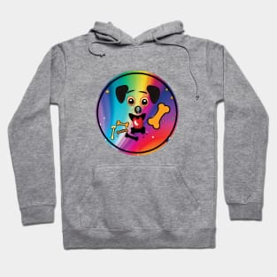 Cute Puppy Face & Dog Bones Hoodie